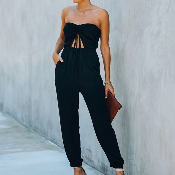 Vici Pants & Jumpsuits Nwt Vici Francine Pocketed Strapless